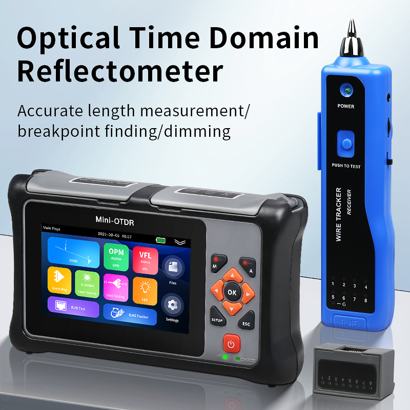 Optical Time Domain Reflectometer Otdr 1310 1550Nm - OTDR Multifuncional KP800 com Tela Sensível