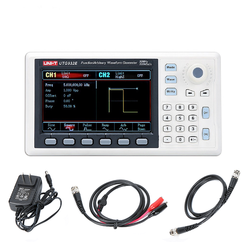Dual Channel Arbitrary Waveform Function Generator 60Mhz - Função utg962e gerador de forma de