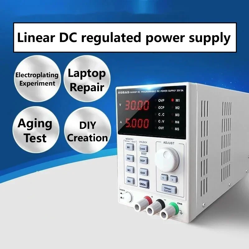 Programmable Linear Dc Power Supply 30V 10A - Fonte de Alimentação DC Linear Regulada