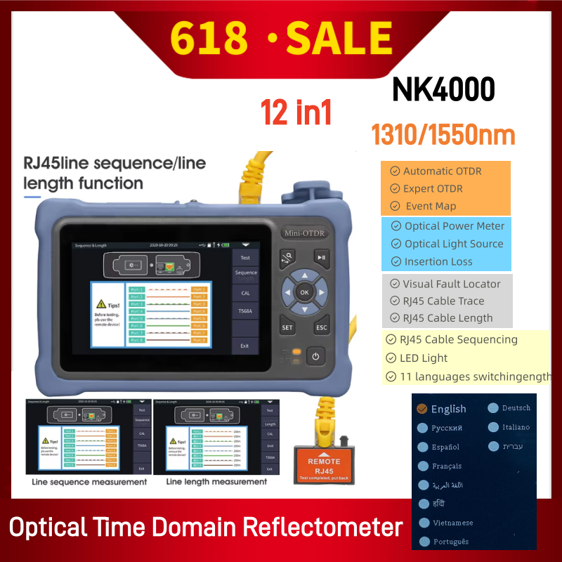 Optical Time Domain Reflectometer Otdr 1310 1550Nm - MINI OTDR 1310/1550nm 26/24dB 12 em