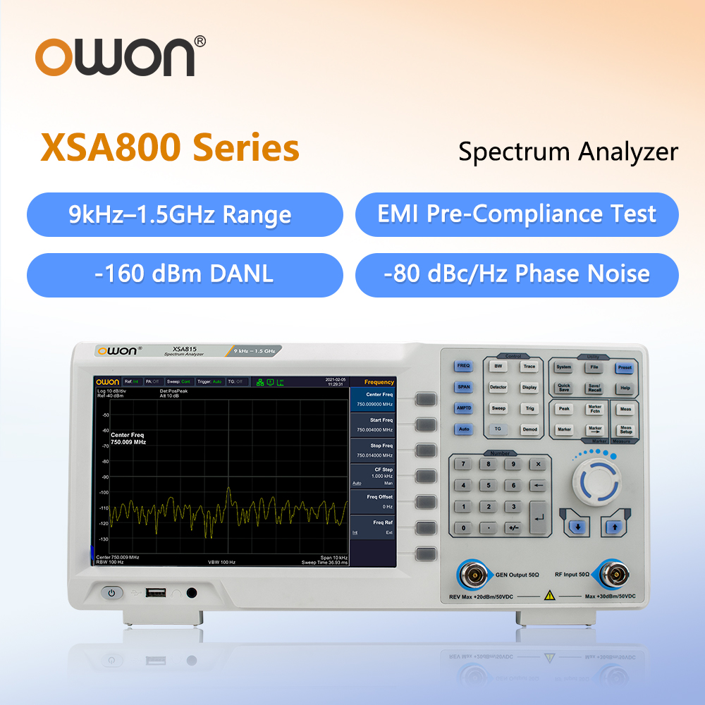 Spectrum Analyzer Tracking Generator 1.5Ghz - Analisador de Espectro OWON com Gerador