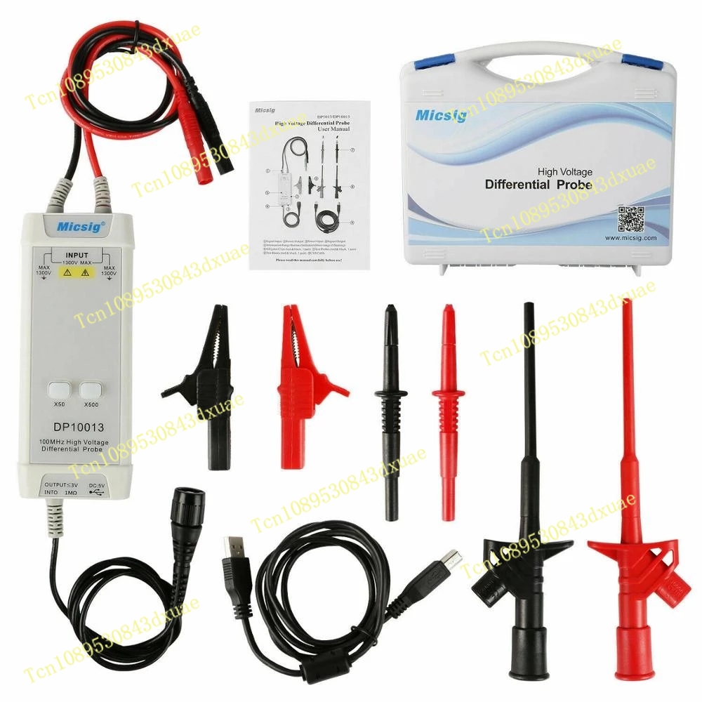 High Voltage Differential Probe 100Mhz 1300V - Osciloscópio Micsig 2025 1300V 100MHz com