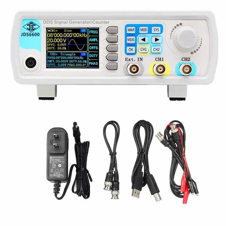 JDS6600 15/30/40/50/60MHz Funç - Dual Channel Arbitrary Waveform Function Generator 60Mhz avaliação e preço