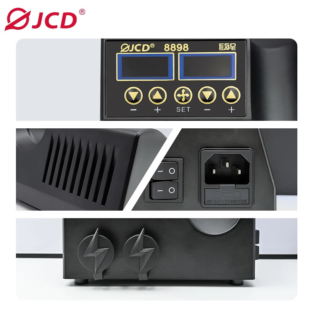 JCD-8898 Estação De Solda, 750 - Smd Rework Station Hot Air Soldering 2 In 1 avaliação e preço