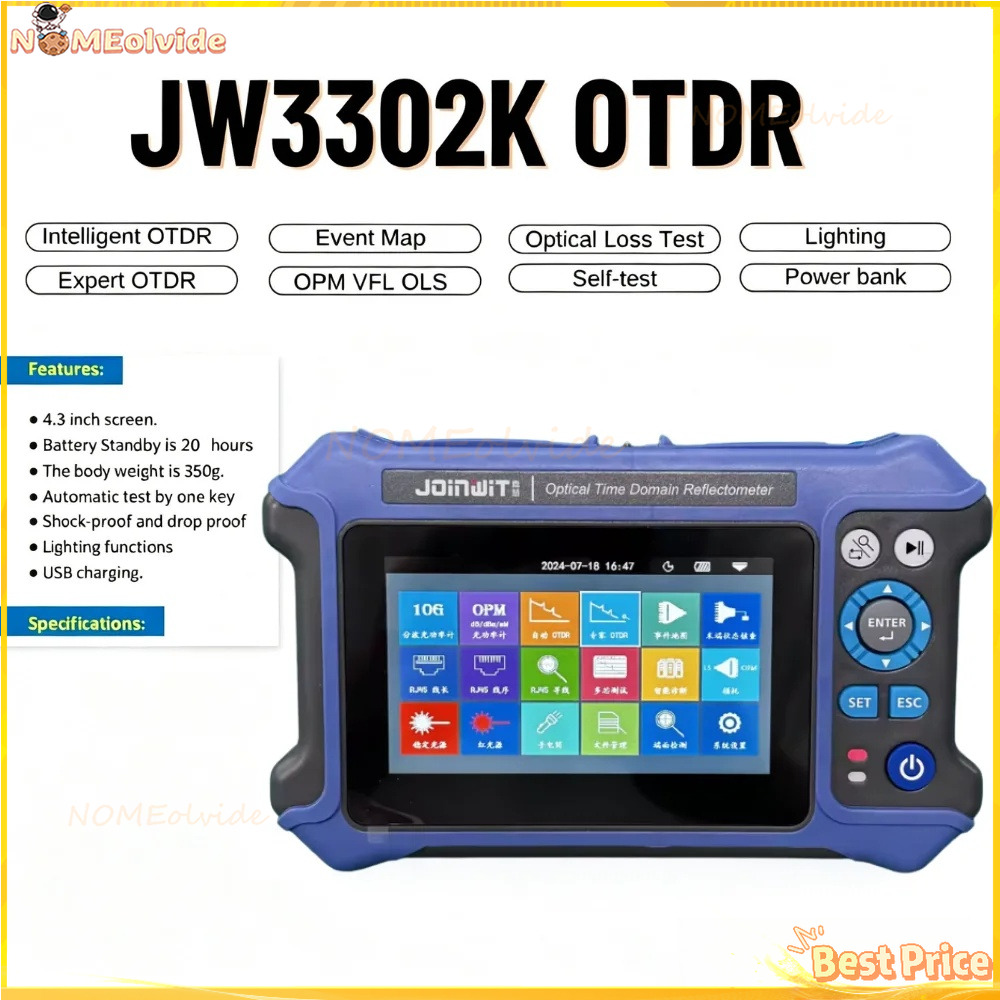 Joinwit JW3302K 28Db/26Db SM 1 - Optical Time Domain Reflectometer Otdr 1310 1550Nm avaliação e preço