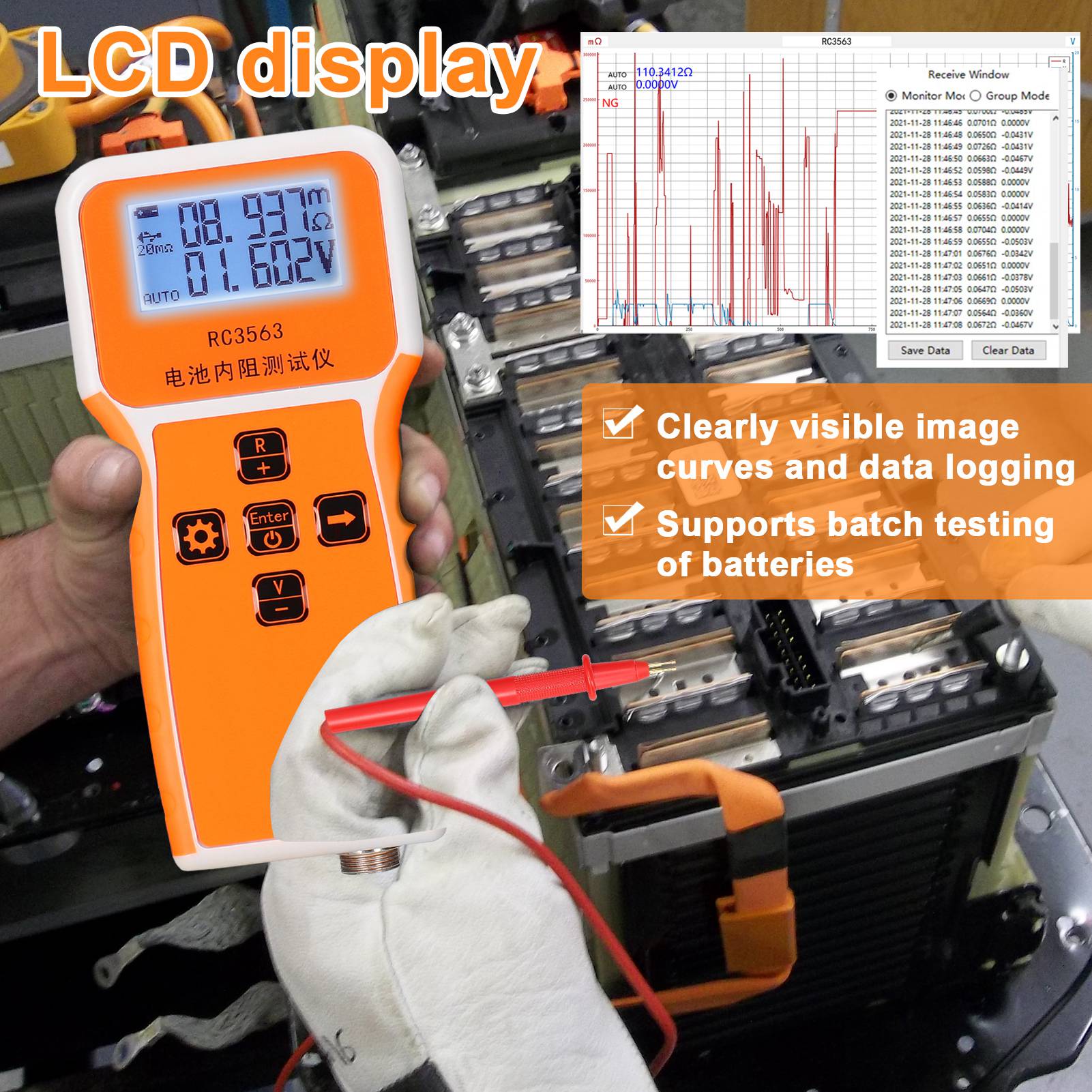 Testador de Tensão e Resistênc - Battery Internal Resistance Tester Four Wire avaliação e preço