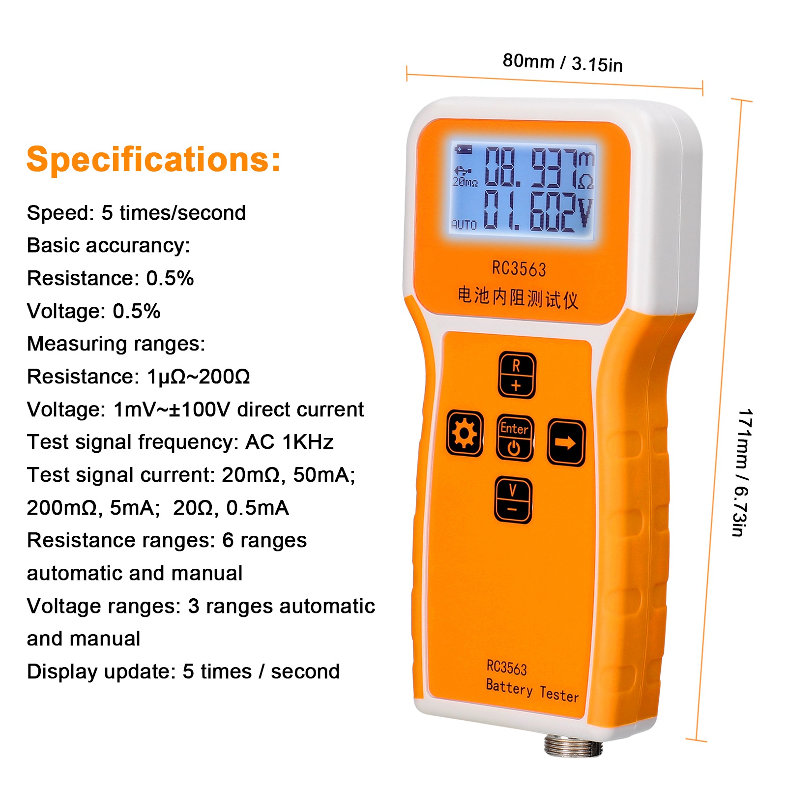 Testador de Tensão e Resistênc - Battery Internal Resistance Tester Four Wire avaliação e preço