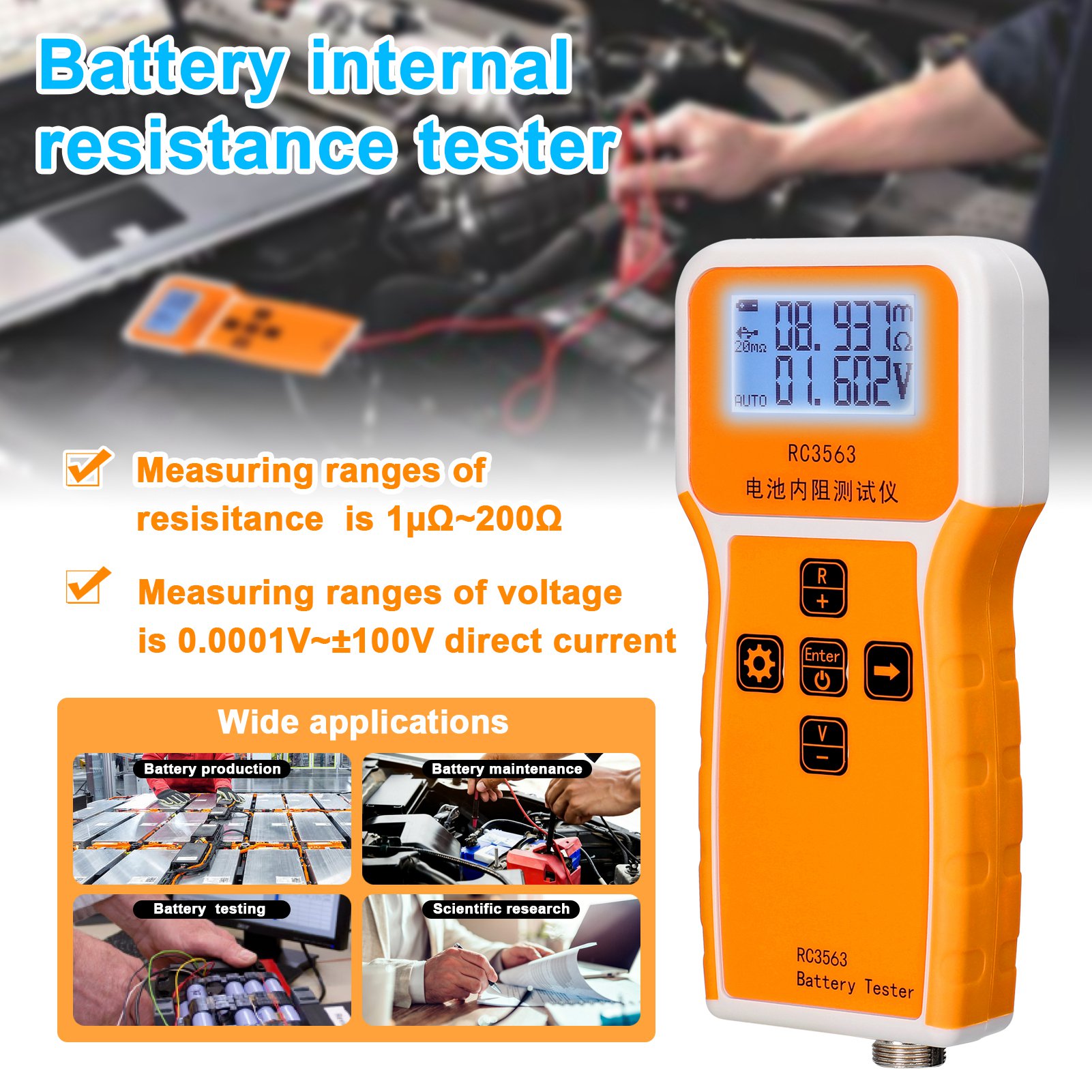 Testador de Tensão e Resistênc - Battery Internal Resistance Tester Four Wire avaliação e preço