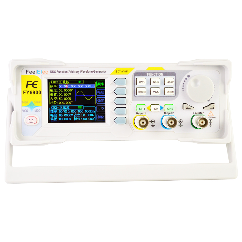 NOVO Gerador de Sinal de Forma - Dual Channel Arbitrary Waveform Function Generator 60Mhz avaliação e preço