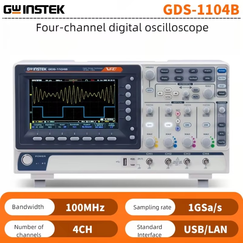 Osciloscópio Digital GWInstek  - Digital Storage Oscilloscope 4 Channel 100Mhz avaliação e preço