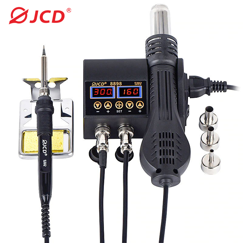 Pistola de ar quente 2 em 1, 7 - Smd Rework Station Hot Air Soldering 2 In 1 avaliação e preço